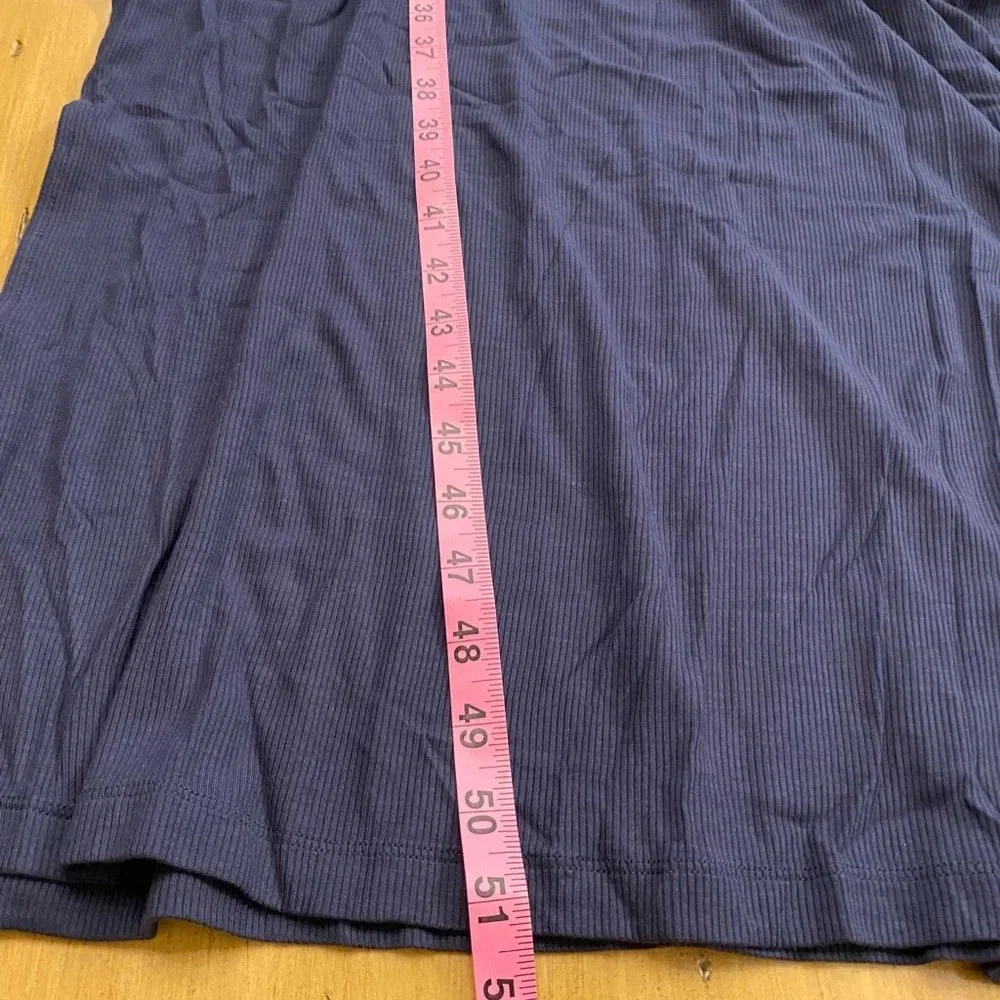 Barefoot Dreams Women’s Henely Rib Long Indigo Soft Bamboo Rayon M-L long NEW - Picture 10 of 16